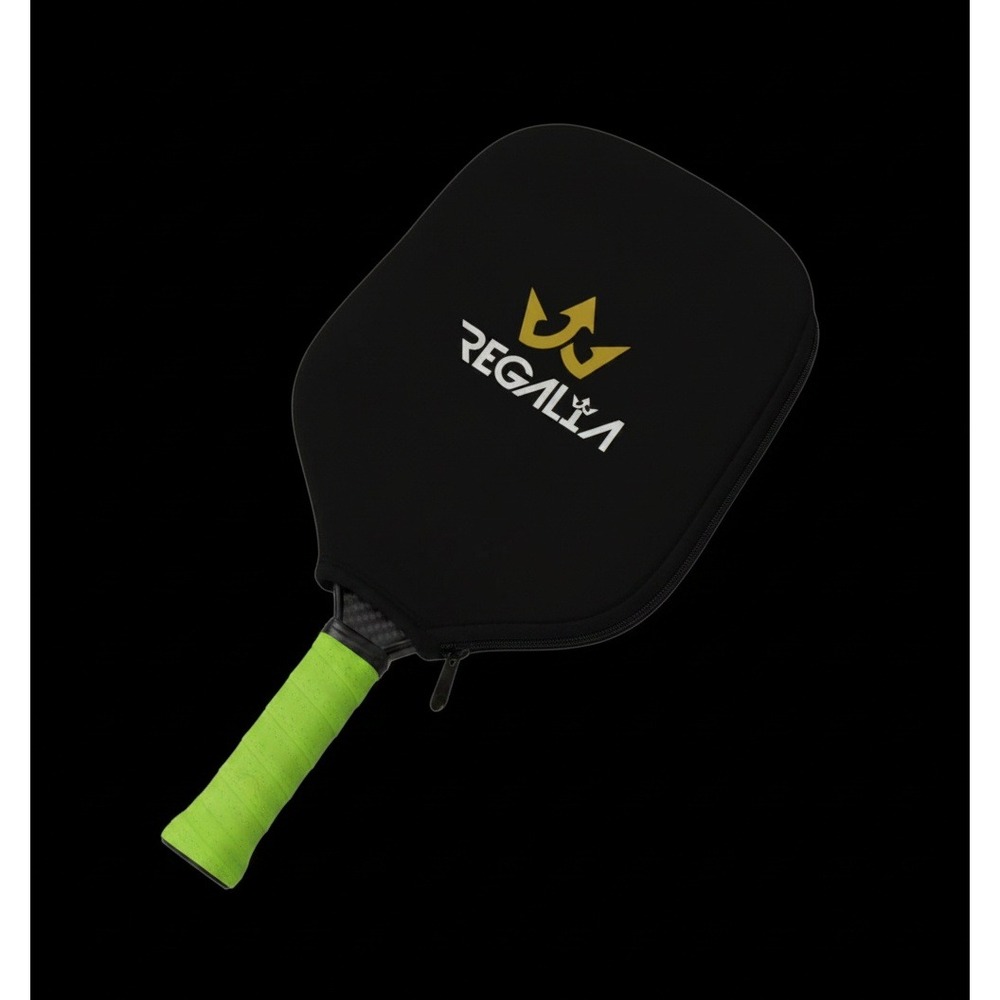 Regalia Pickleball Paddle‎ Cover Black Neoprene Zippered